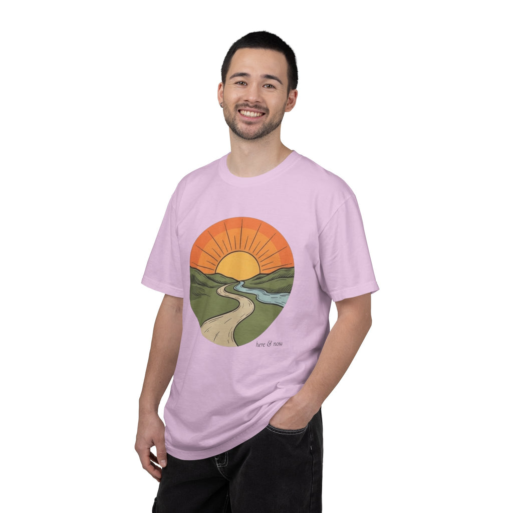 Sunrise Trail T-Shirt — Scenic Nature Graphic Tee
