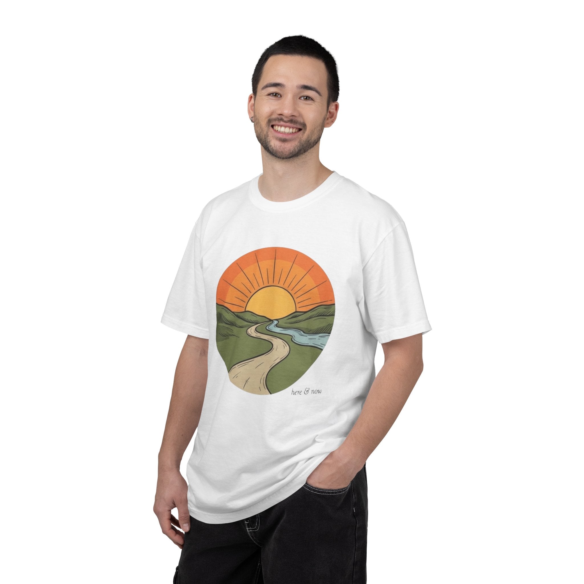 Sunrise Trail T-Shirt — Scenic Nature Graphic Tee