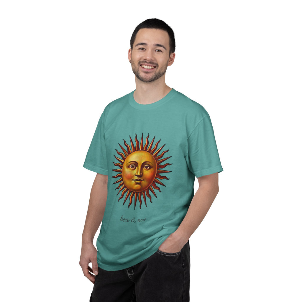 Here & Now Sun Face T-Shirt — Vintage Design