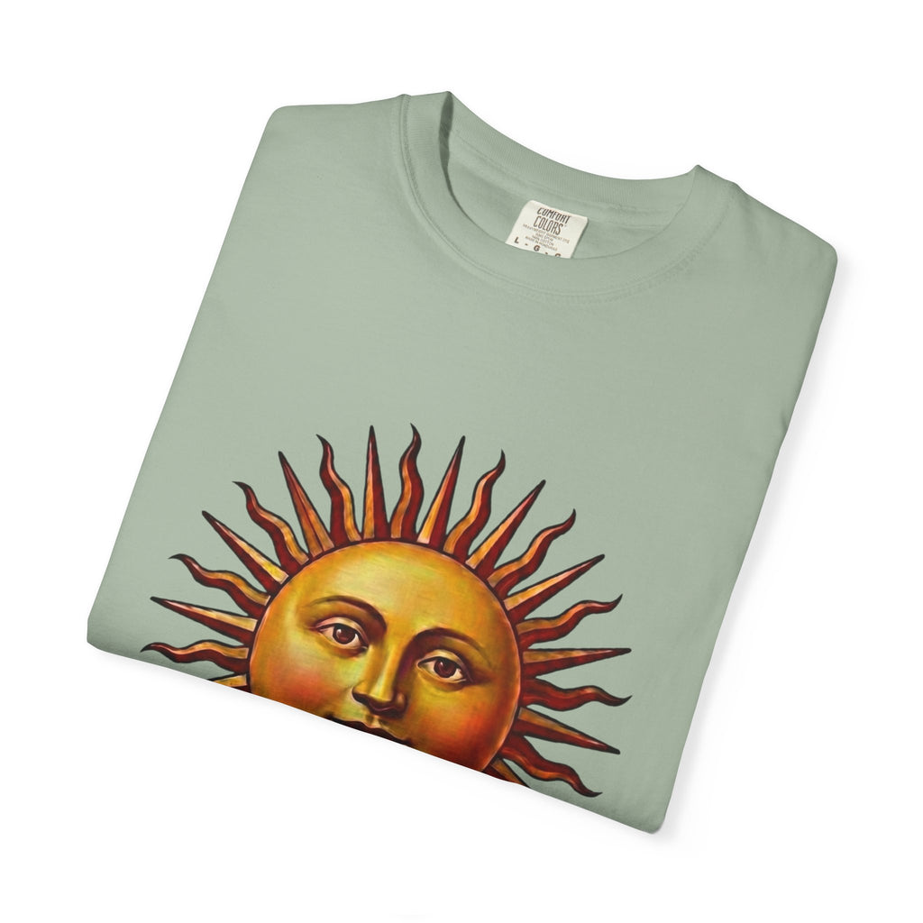 Here & Now Sun Face T-Shirt — Vintage Design