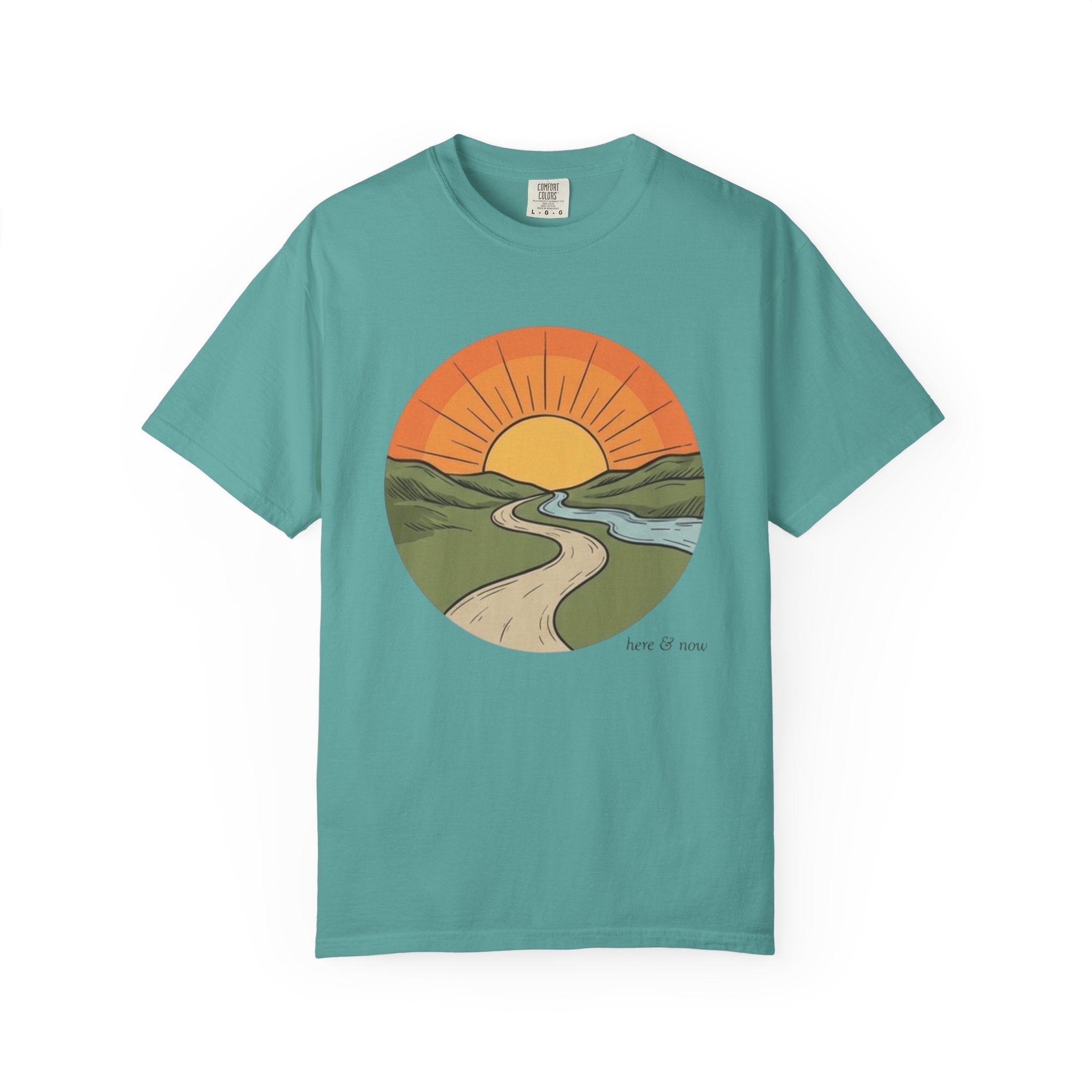 Sunrise Trail T-Shirt — Scenic Nature Graphic Tee