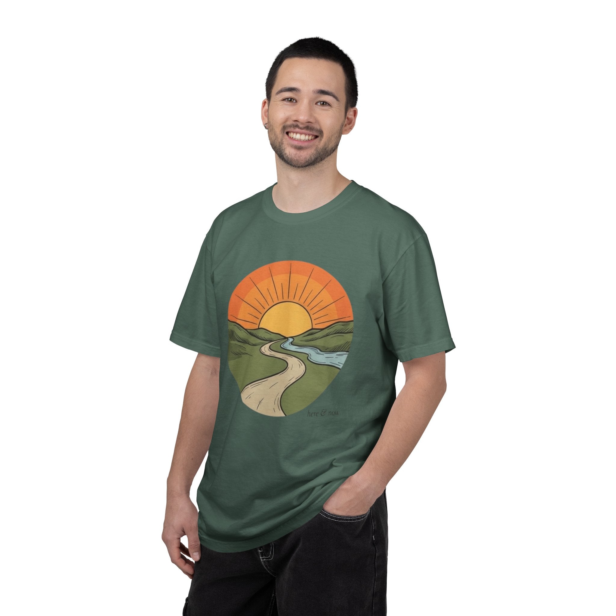 Sunrise Trail T-Shirt — Scenic Nature Graphic Tee