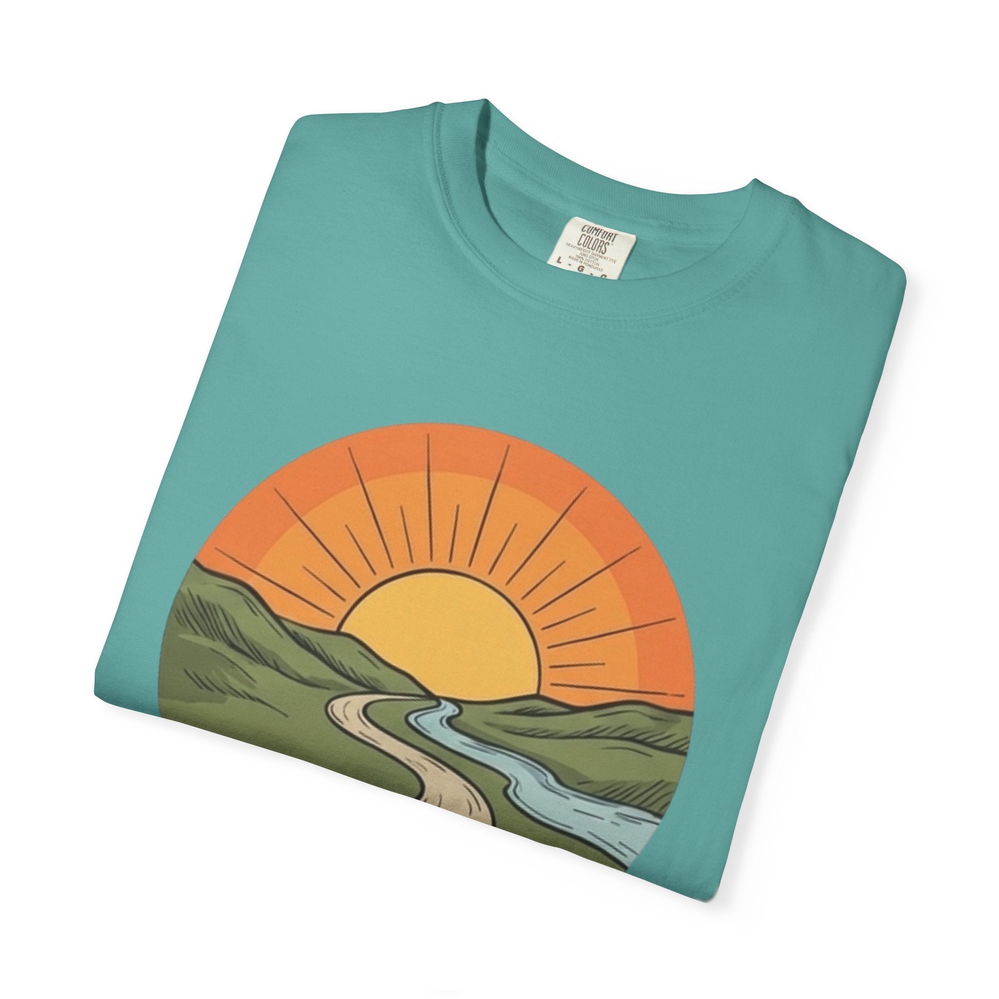 Sunrise Trail T-Shirt — Scenic Nature Graphic Tee