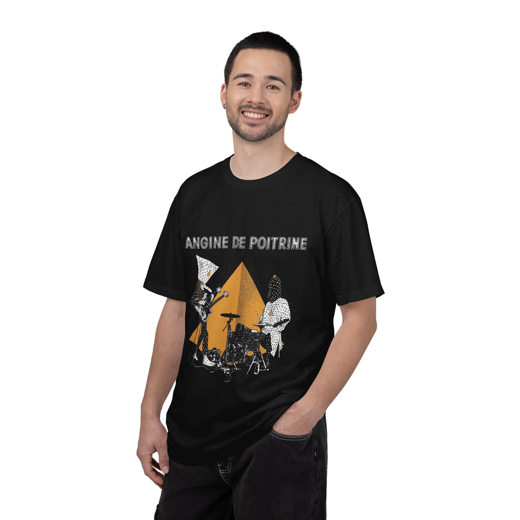 Band T-Shirt — "Angine de Poitrine" Retro Drummer Graphic Tee