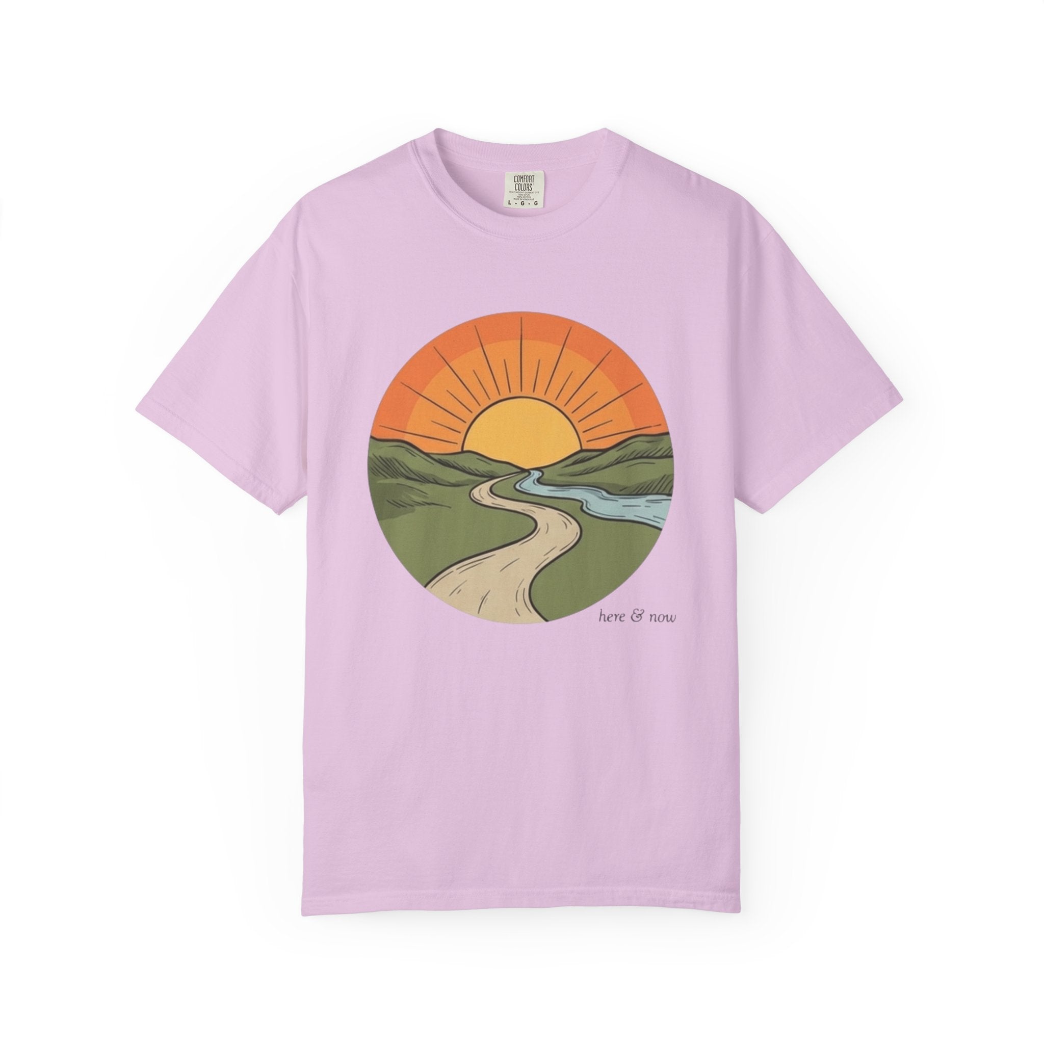 Sunrise Trail T-Shirt — Scenic Nature Graphic Tee