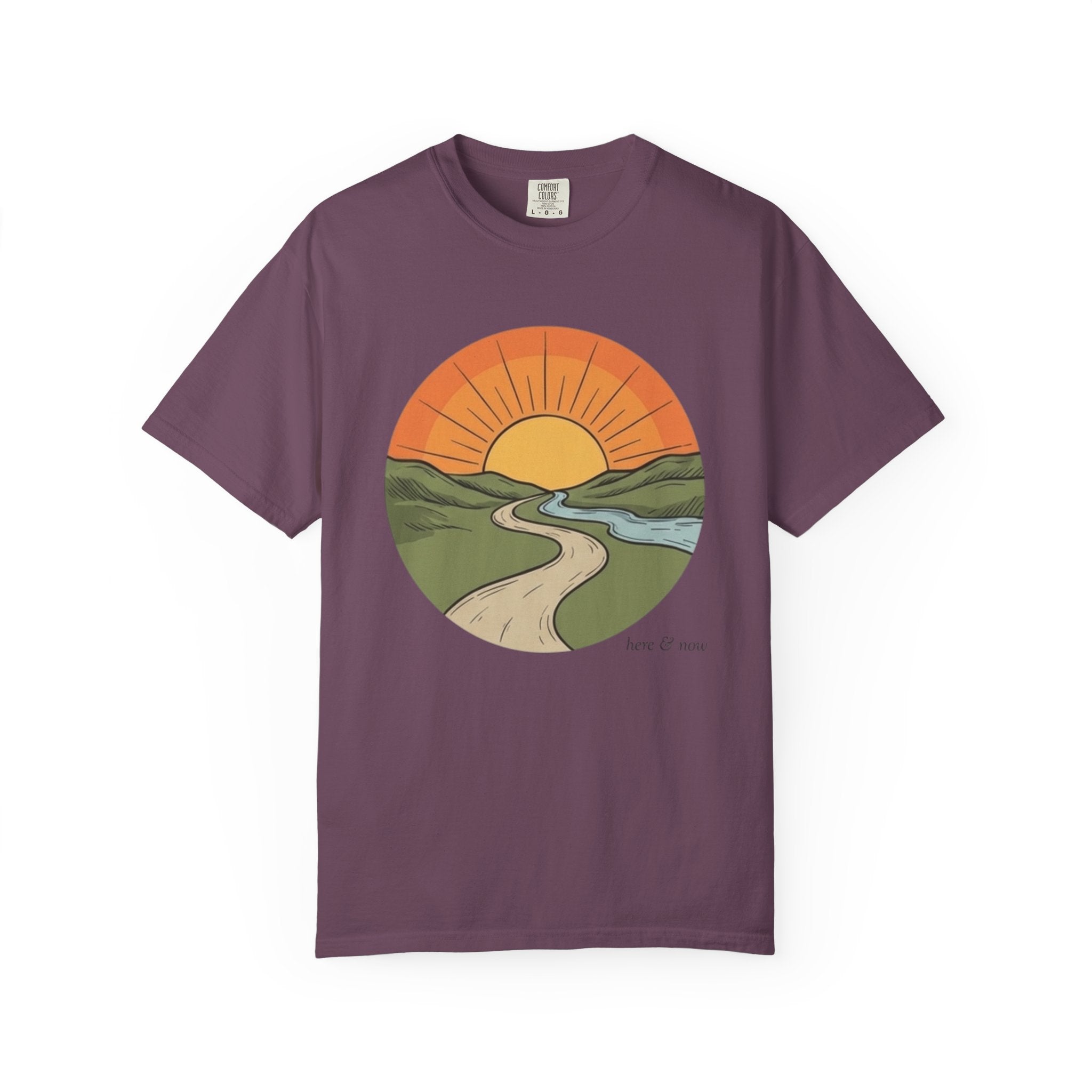 Sunrise Trail T-Shirt — Scenic Nature Graphic Tee