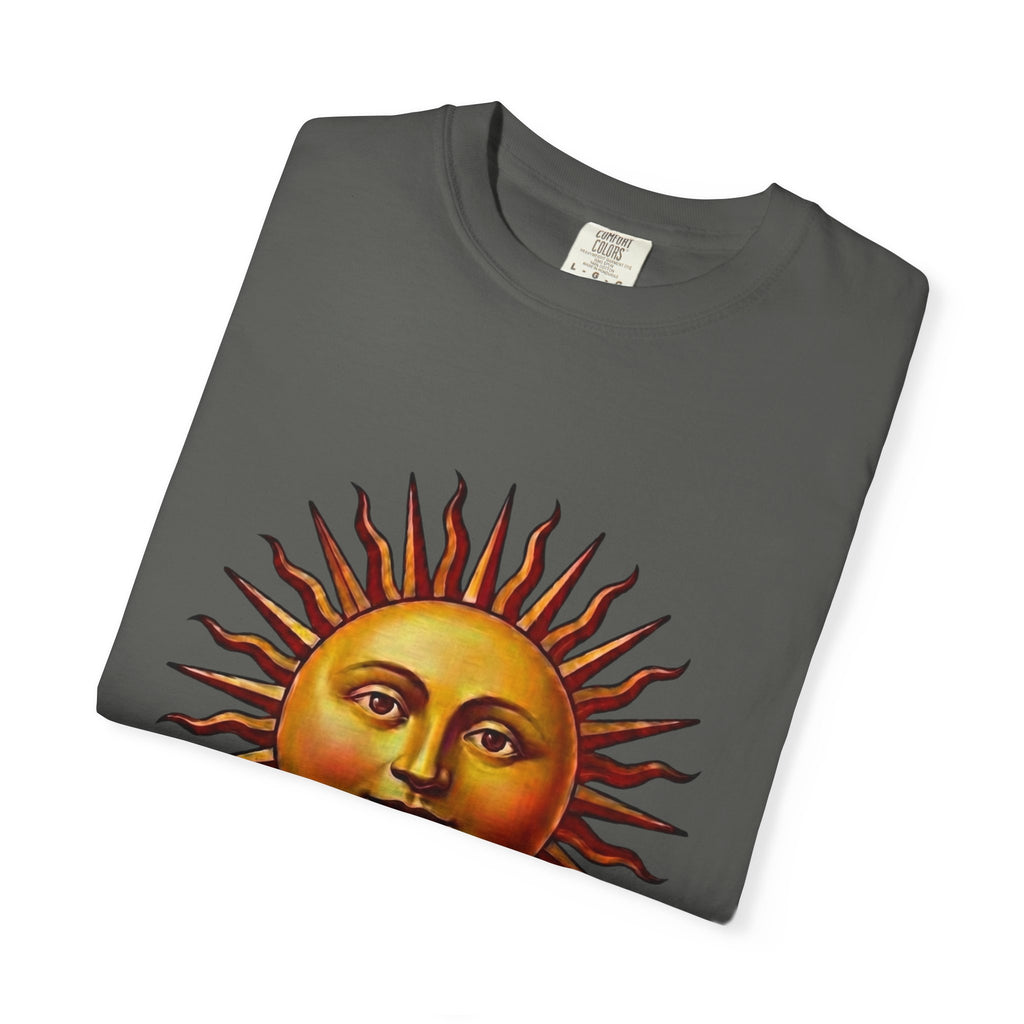 Here & Now Sun Face T-Shirt — Vintage Design