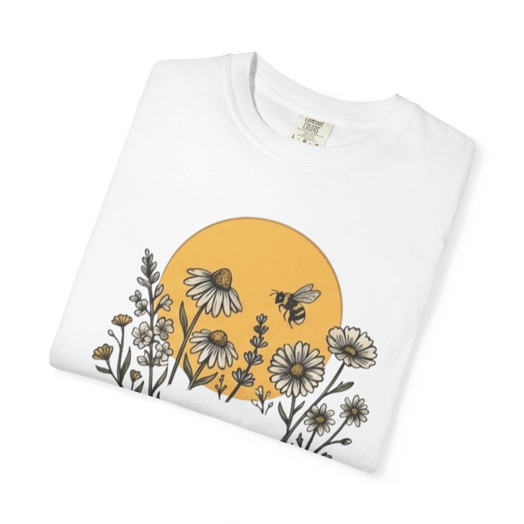 Here & Now Flowers & Bees T Shirt