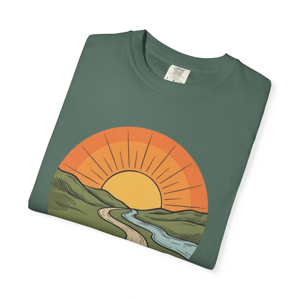 Sunrise Trail T-Shirt — Scenic Nature Graphic Tee