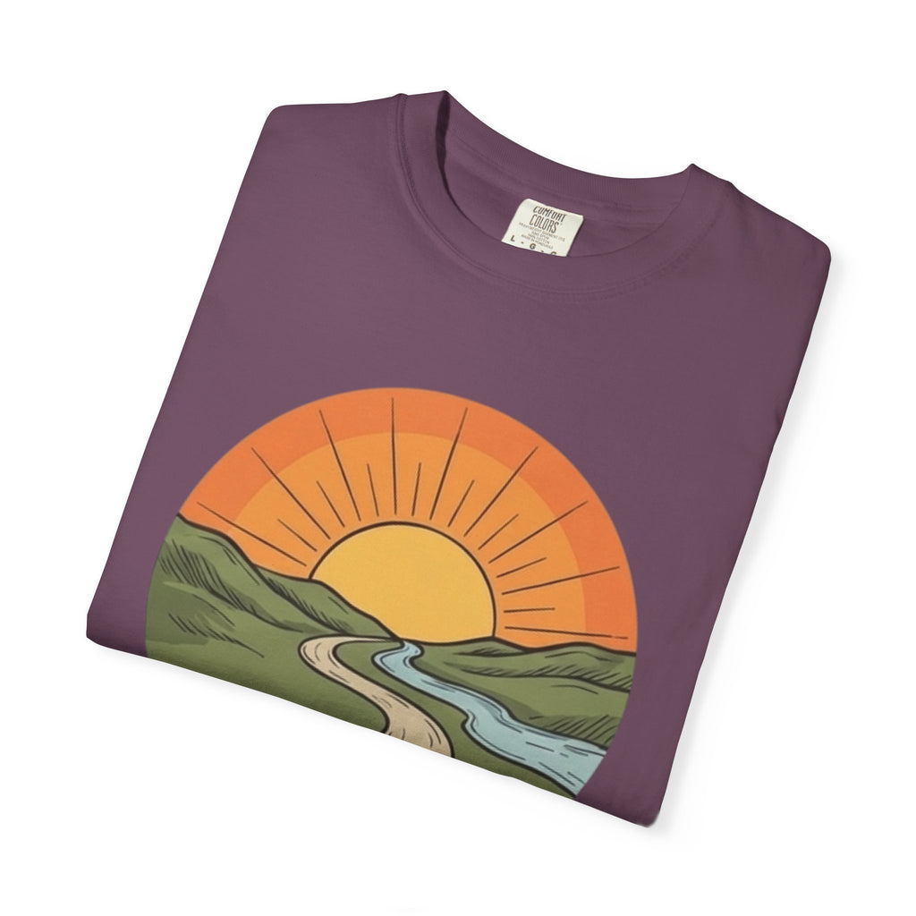 Sunrise Trail T-Shirt — Scenic Nature Graphic Tee