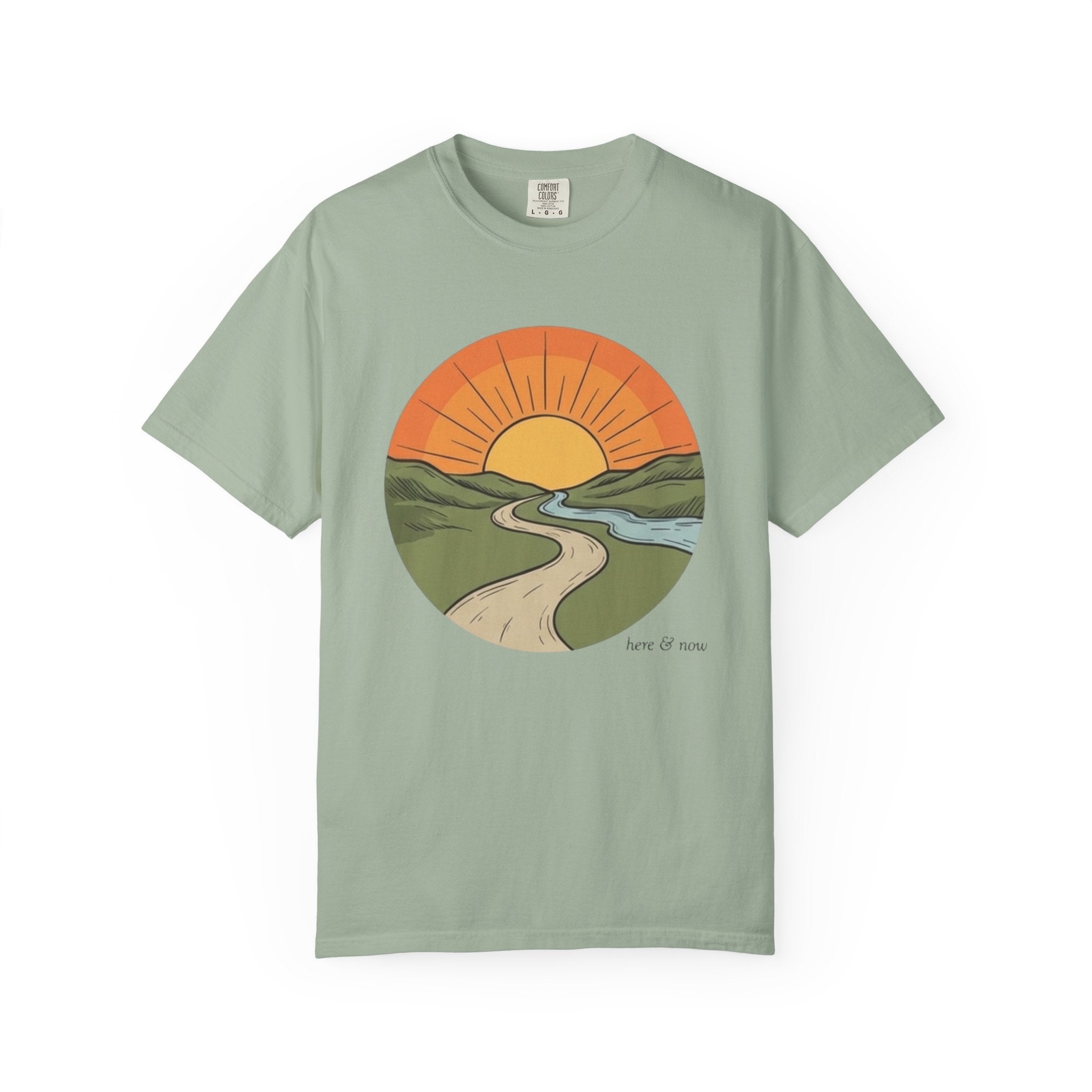 Sunrise Trail T-Shirt — Scenic Nature Graphic Tee