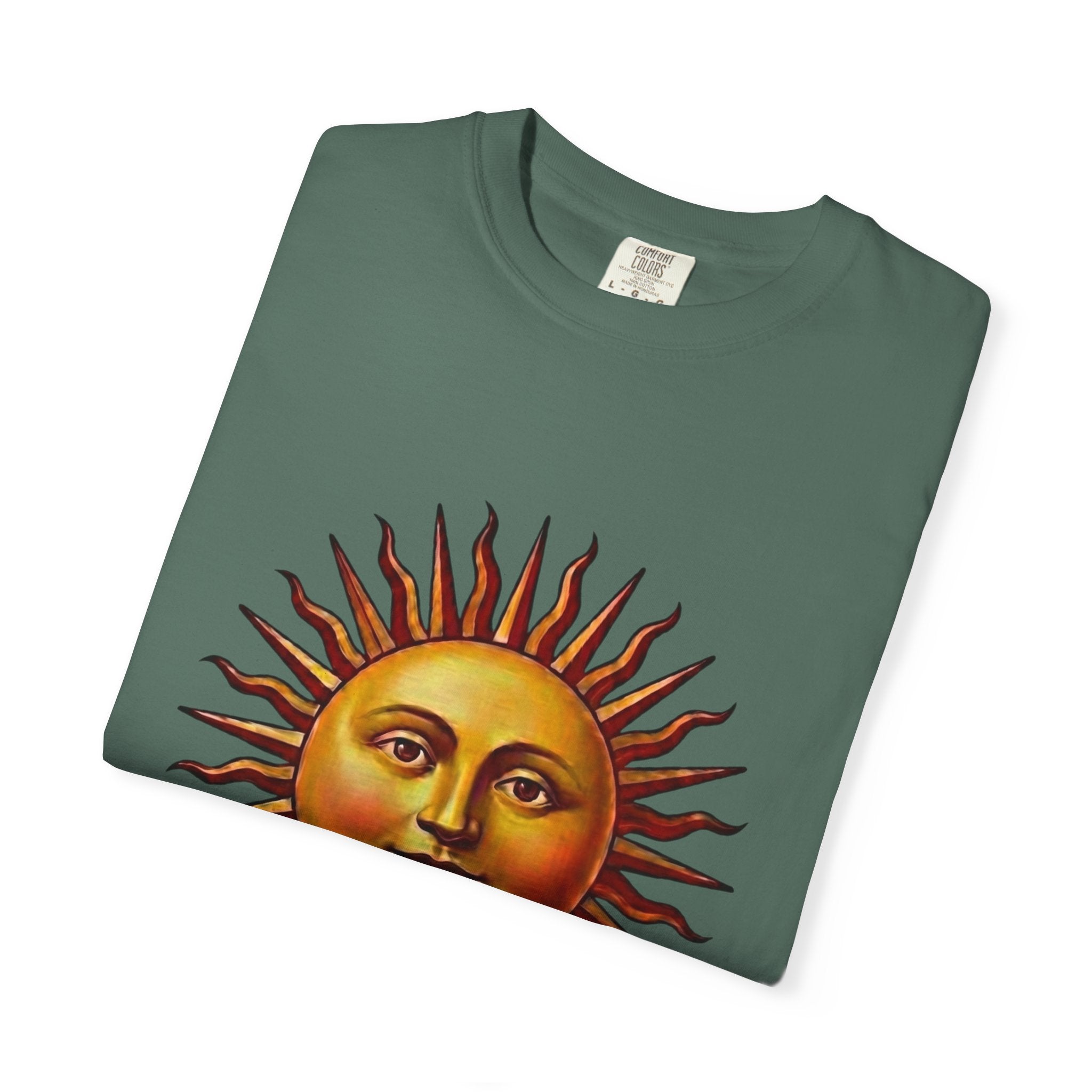 Here & Now Sun Face T-Shirt — Vintage Design