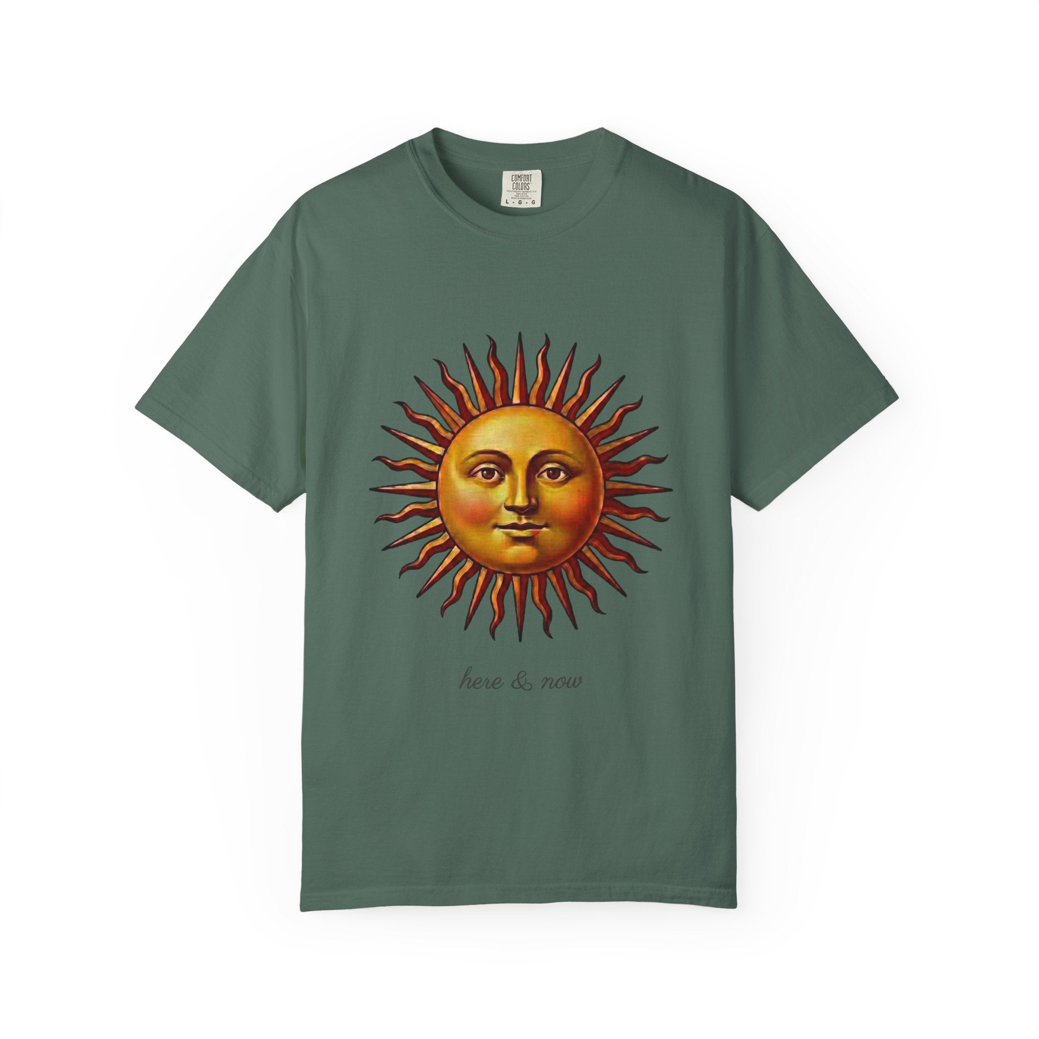 Here & Now Sun Face T-Shirt — Vintage Design