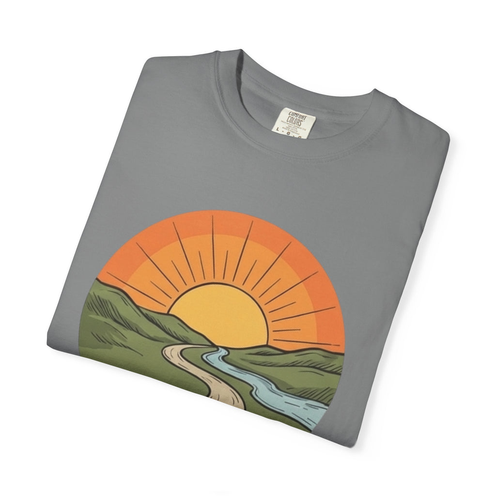 Sunrise Trail T-Shirt — Scenic Nature Graphic Tee