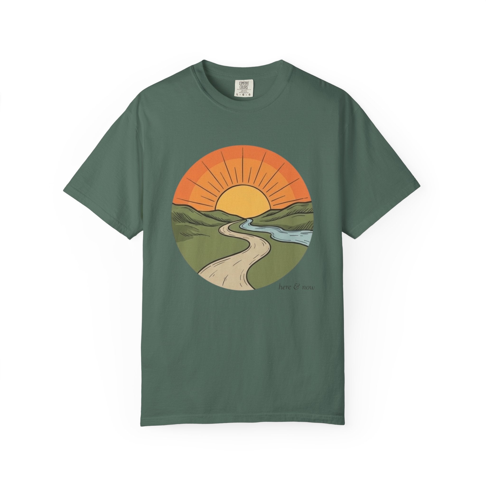 Sunrise Trail T-Shirt — Scenic Nature Graphic Tee