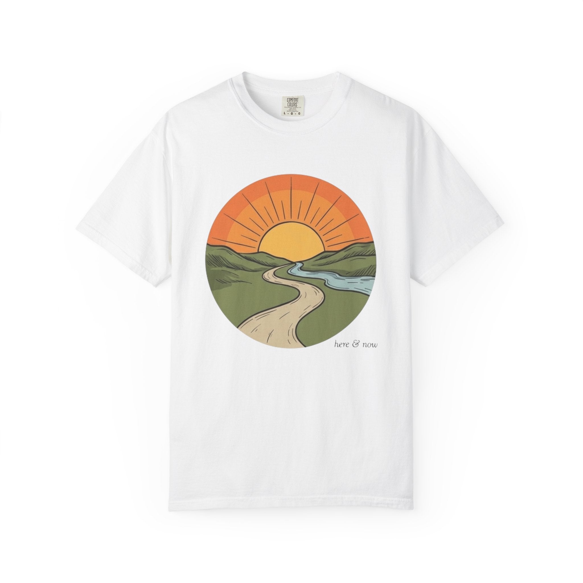 Sunrise Trail T-Shirt — Scenic Nature Graphic Tee