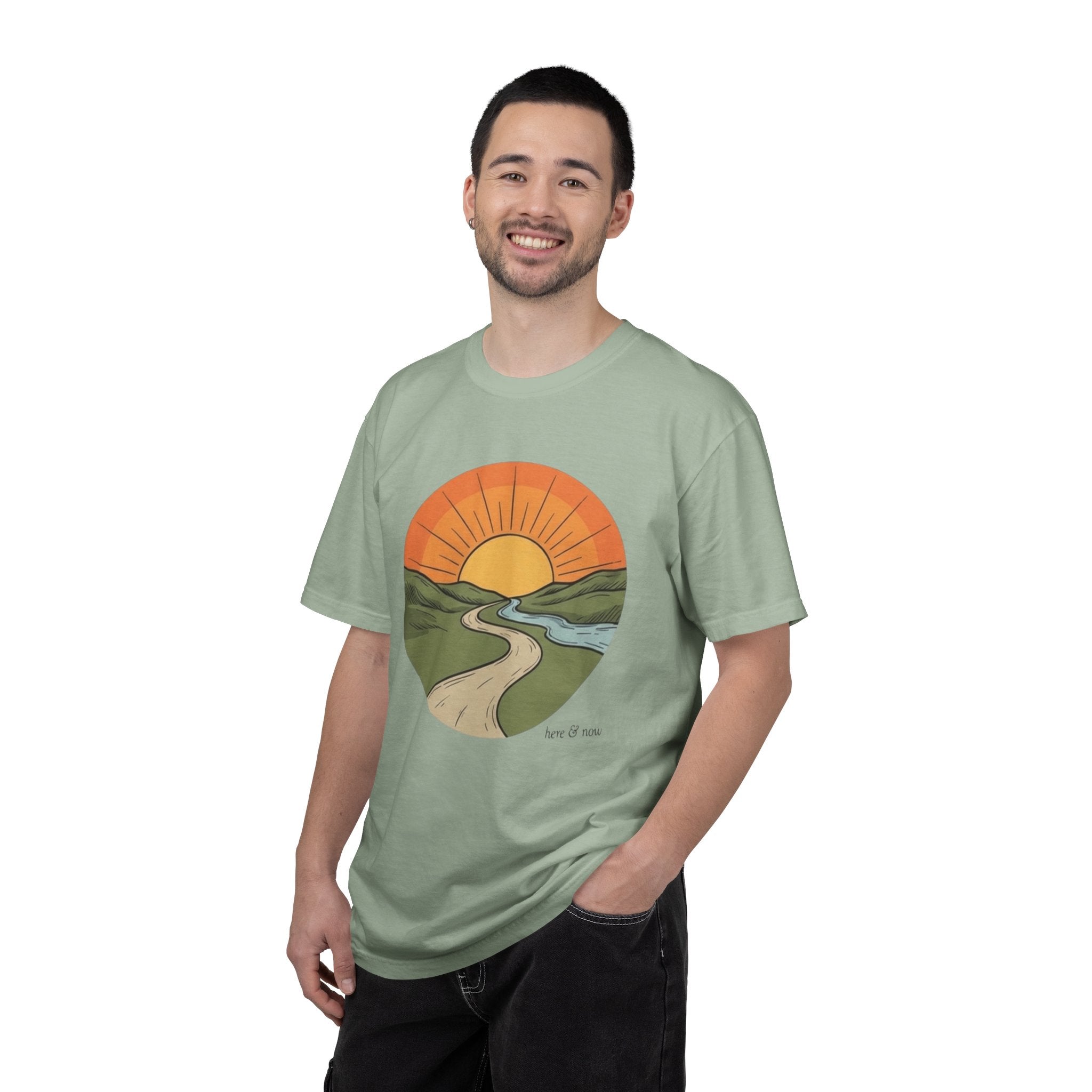 Sunrise Trail T-Shirt — Scenic Nature Graphic Tee