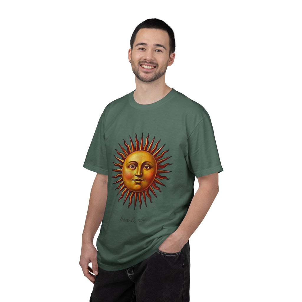 Here & Now Sun Face T-Shirt — Vintage Design