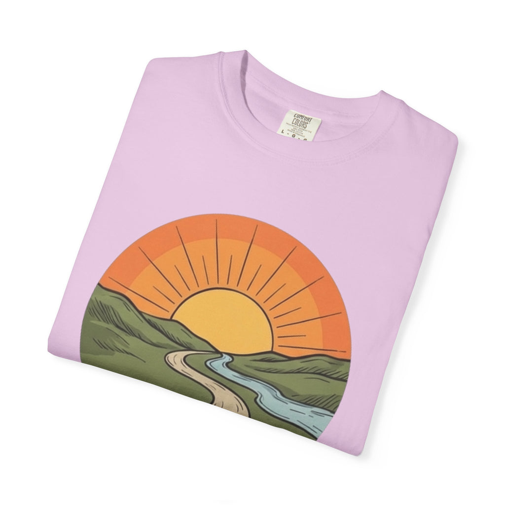 Sunrise Trail T-Shirt — Scenic Nature Graphic Tee