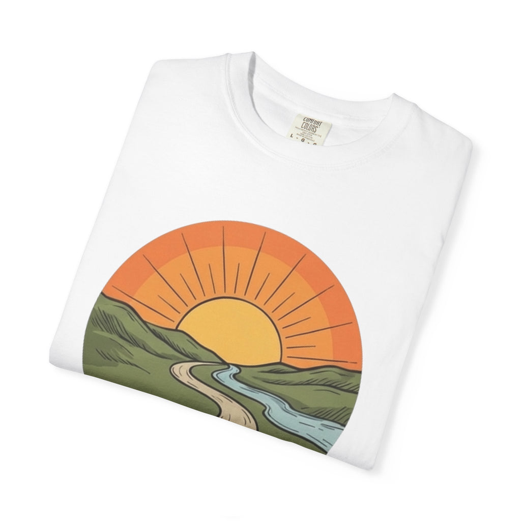 Sunrise Trail T-Shirt — Scenic Nature Graphic Tee