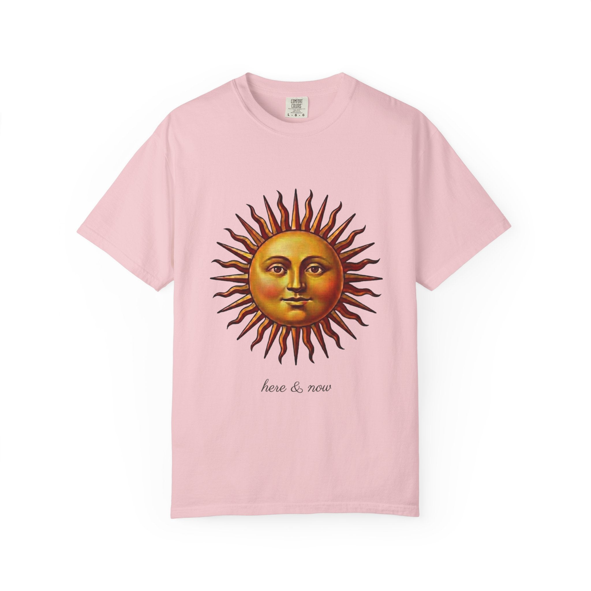 Here & Now Sun Face T-Shirt — Vintage Design