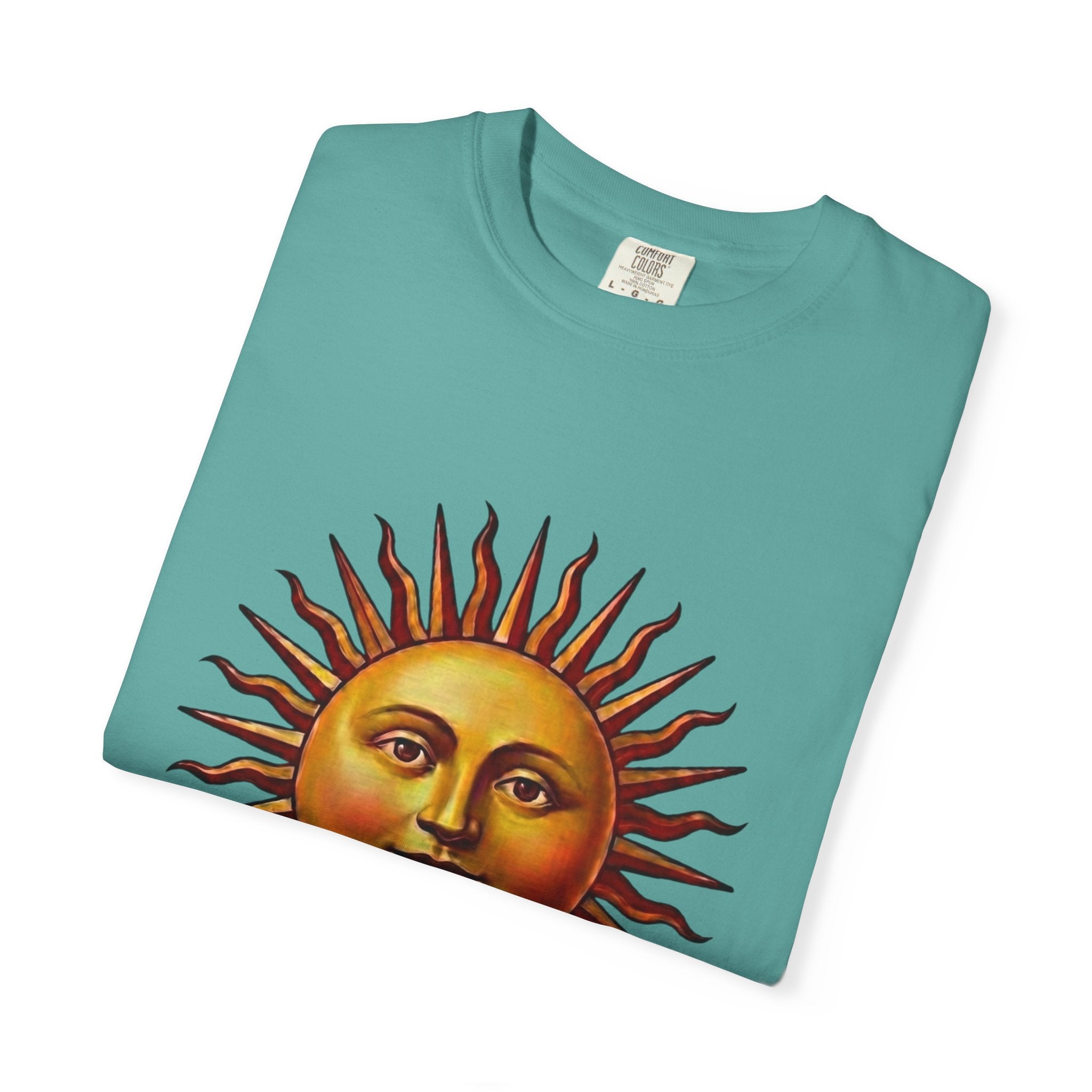 Here & Now Sun Face T-Shirt — Vintage Design