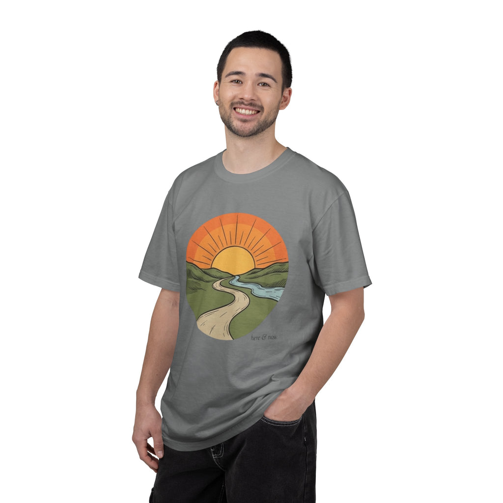 Sunrise Trail T-Shirt — Scenic Nature Graphic Tee
