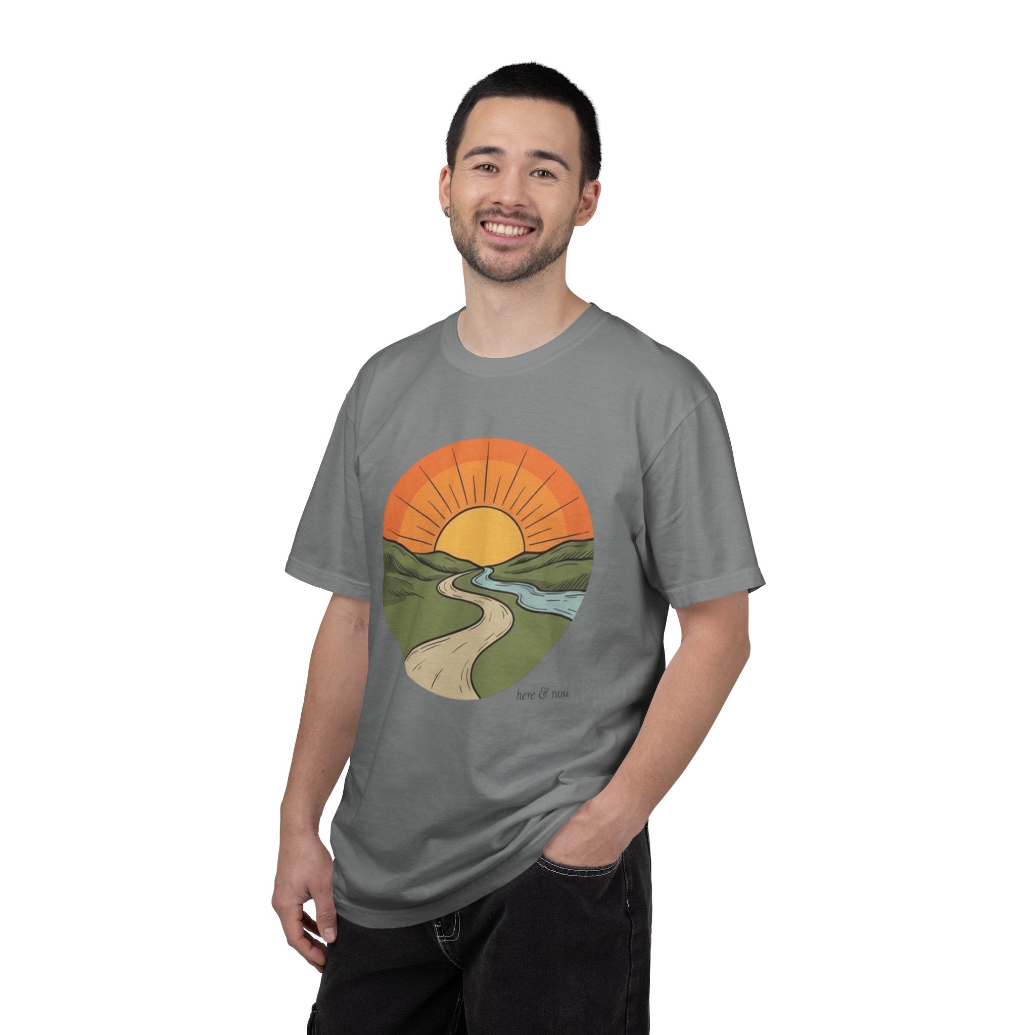 Sunrise Trail T-Shirt — Scenic Nature Graphic Tee
