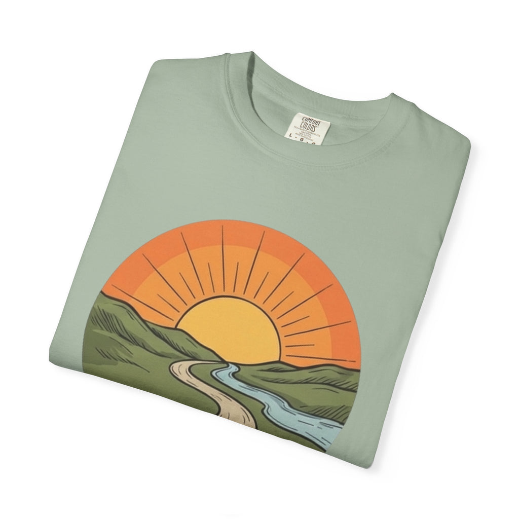 Sunrise Trail T-Shirt — Scenic Nature Graphic Tee