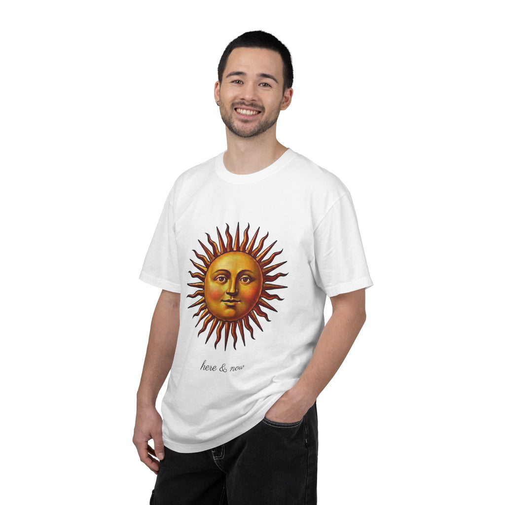 Here & Now Sun Face T-Shirt — Vintage Design