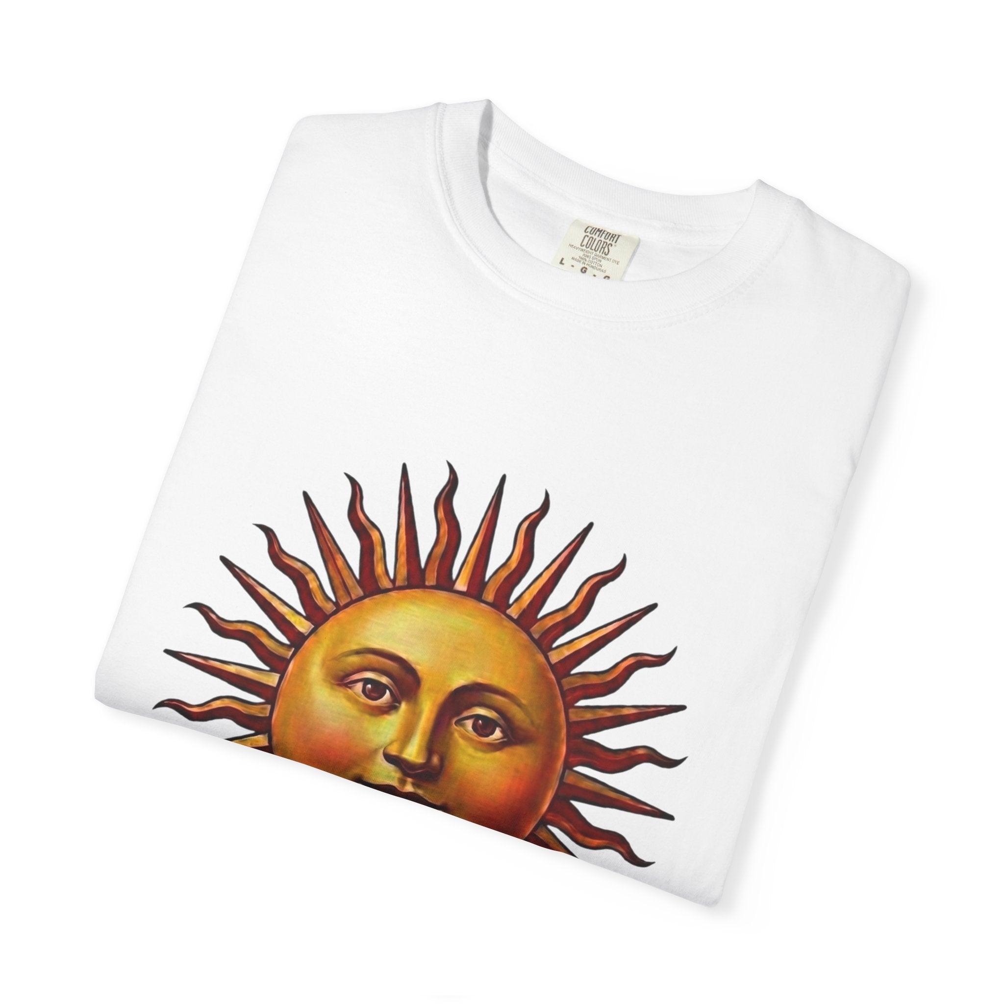 Here & Now Sun Face T-Shirt — Vintage Design