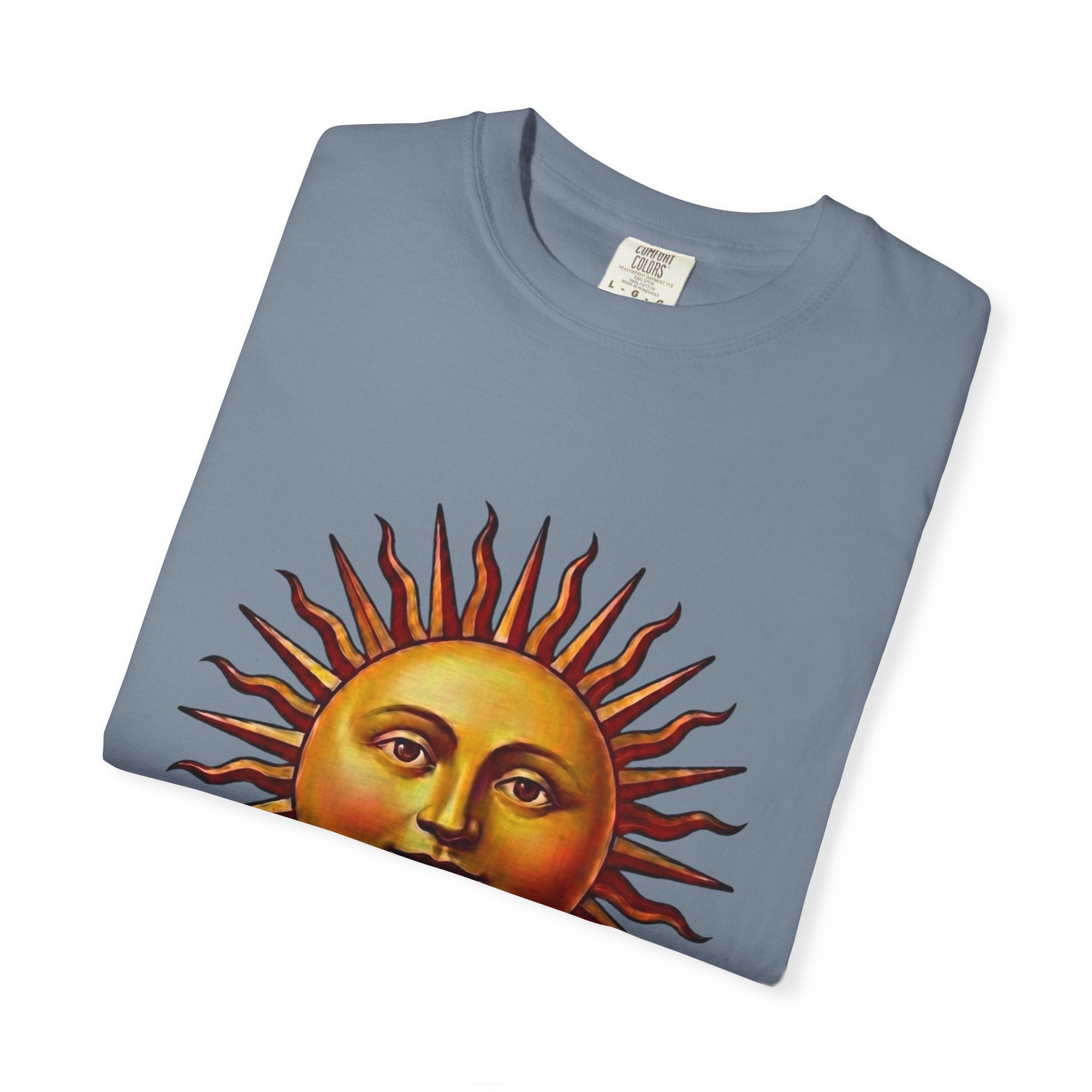 Here & Now Sun Face T-Shirt — Vintage Design